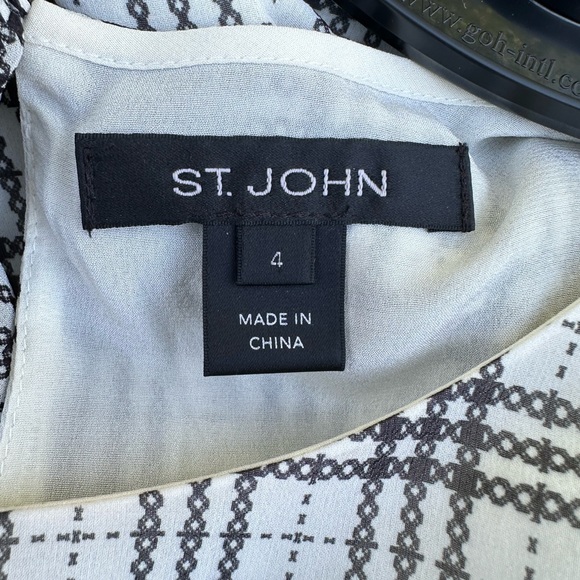 ST. JOHN
Sheer Prince of Wales Plaid Blouse - Picture 6 of 14